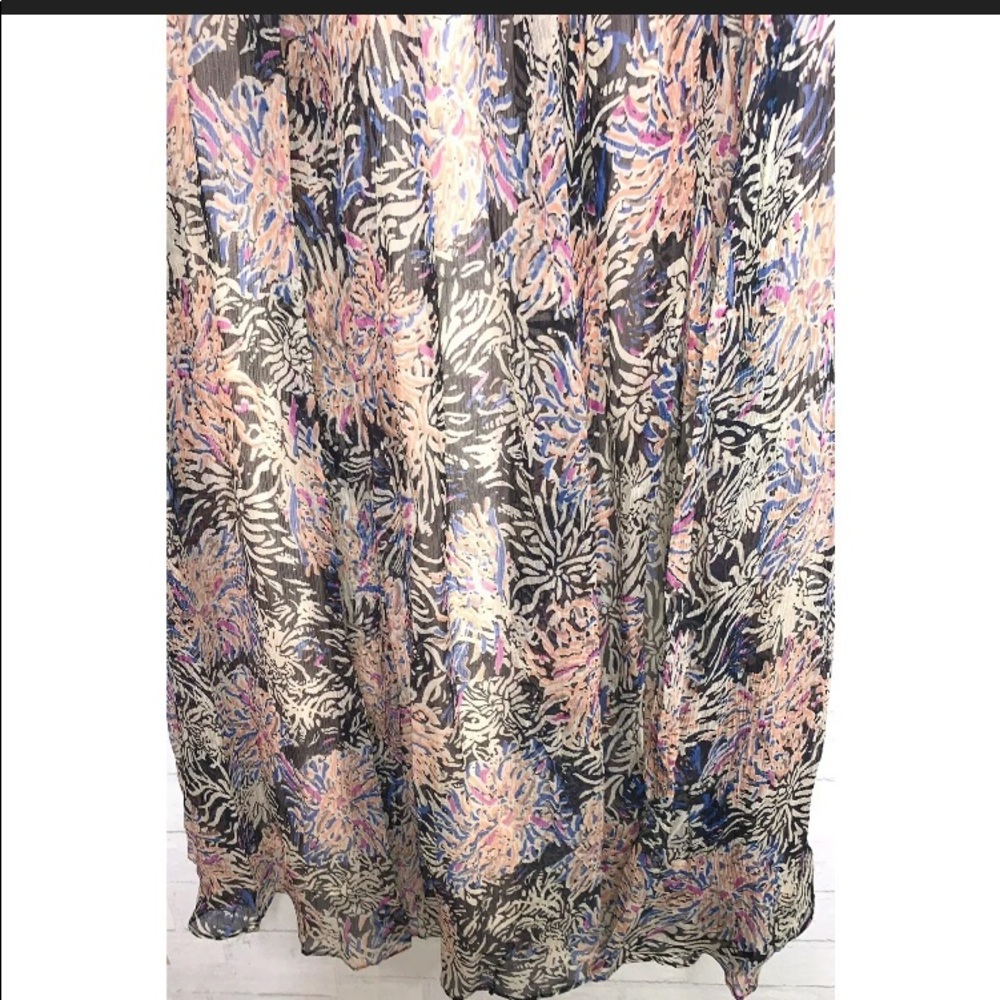 Free People Mesh Floral Maxi Dress size Medium - Picture 5 of 10